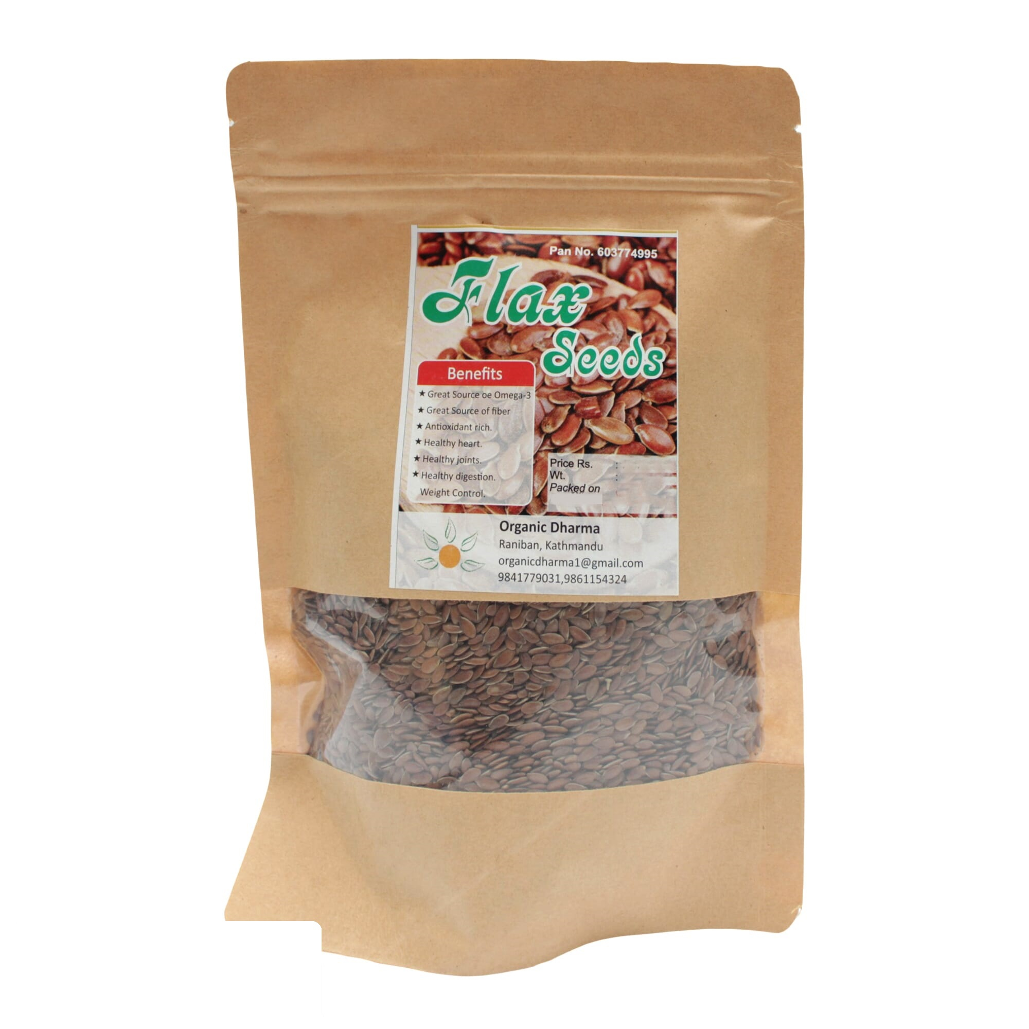 Organic Dharma Flax Seed Powder -100g