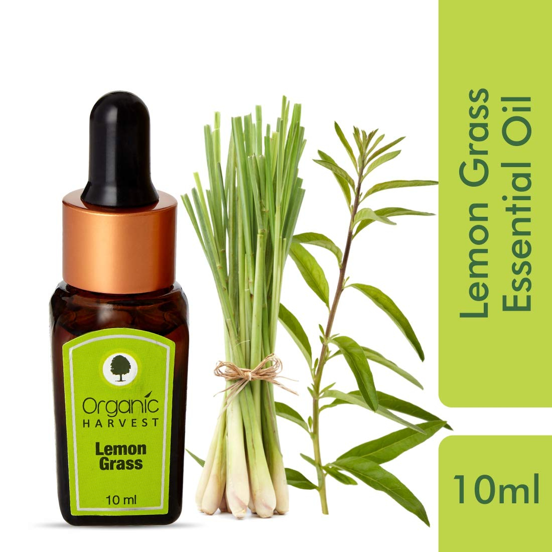 Organic Harvest Lemon Grass Essential Oil - 10ml