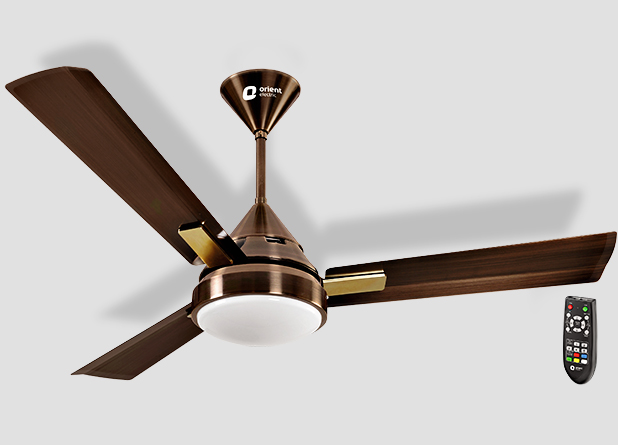Orient Spectra 48-inch Under Light Ceiling Fan (Antique Copper)