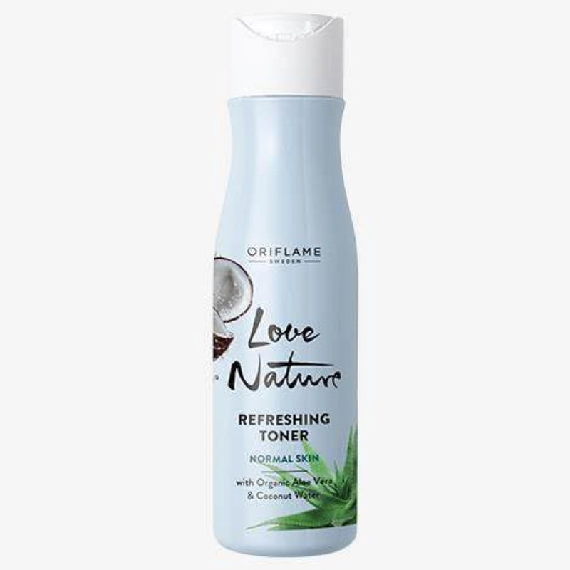Oriflame Sweden Love Nature Refreshing Toner With Organic Aloevera & Coconut Water 150ml
