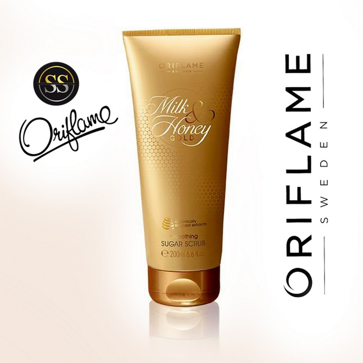 Oriflame Sweden Milk & Honey Gold Smoothing Sugar Scrub 200ml