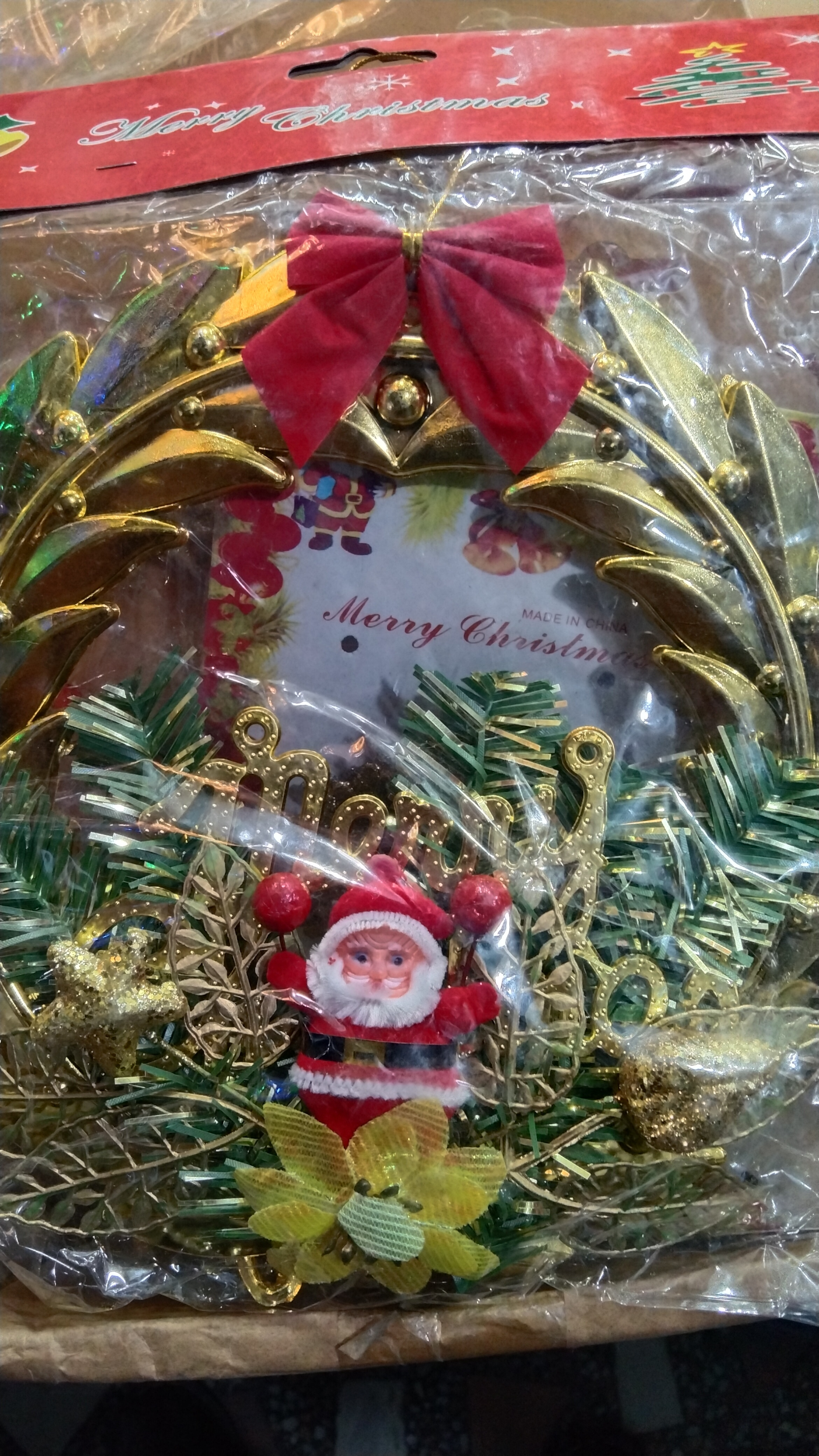 Christmas Tree Ornament With Santa