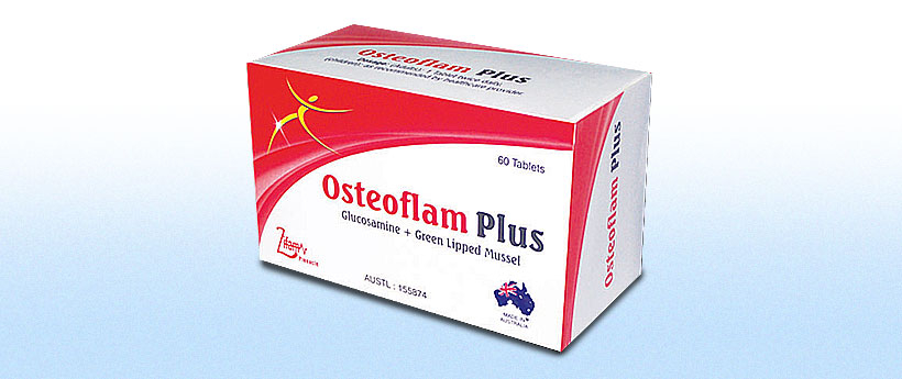 Osteoflam Plus Glucosamine Green Lipped Mussel – 60 Tablets