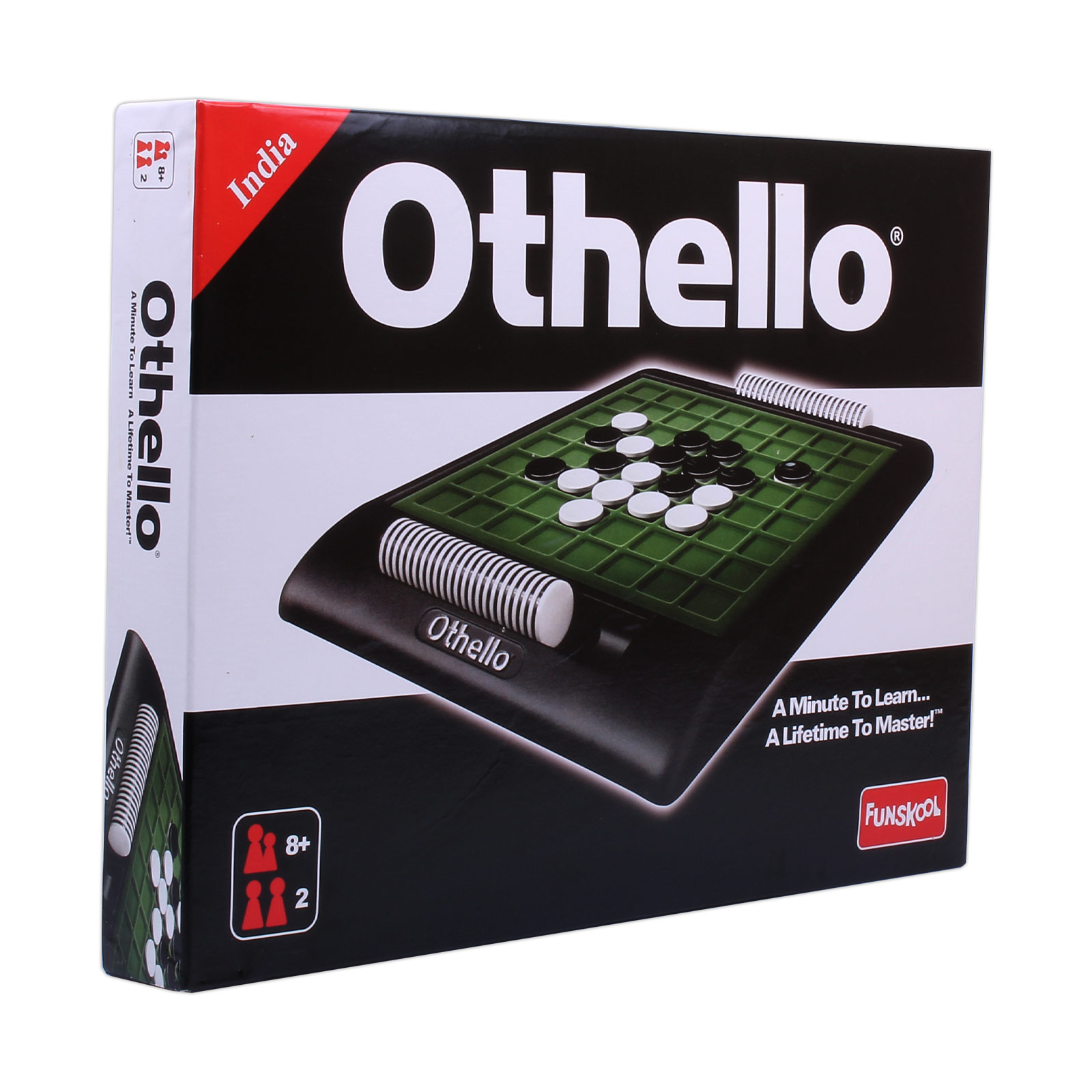 Funskool Othello Strategy,Portable Game for kids,adults & family, 2 players, 8 & above,Multicolor