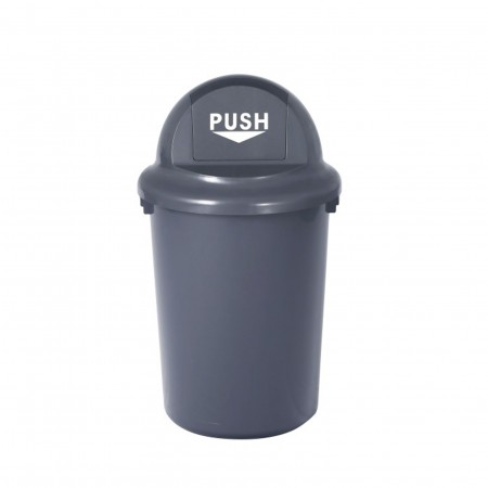 Laughing Buddha - Outdoor Round Dustbin with Lid 55L