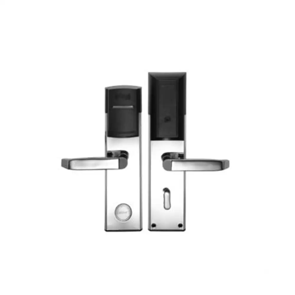 Ozone OZEL-RF-V11-444-R Std Software Based Smart Door Lock for Hotel, Black & Silver
