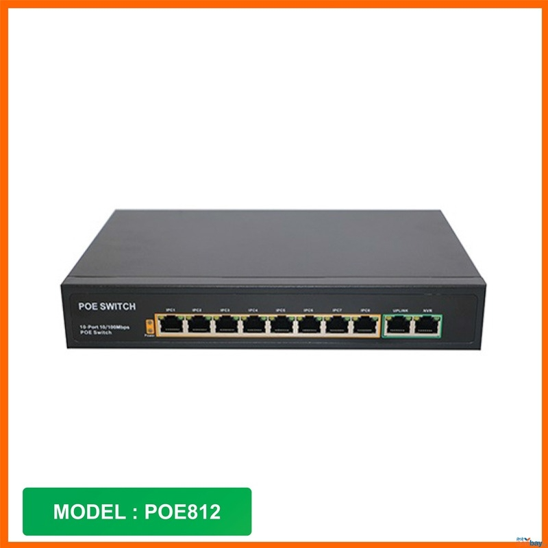 P-Tech Network Extension (POE812/ 8C2UG) POE Switch