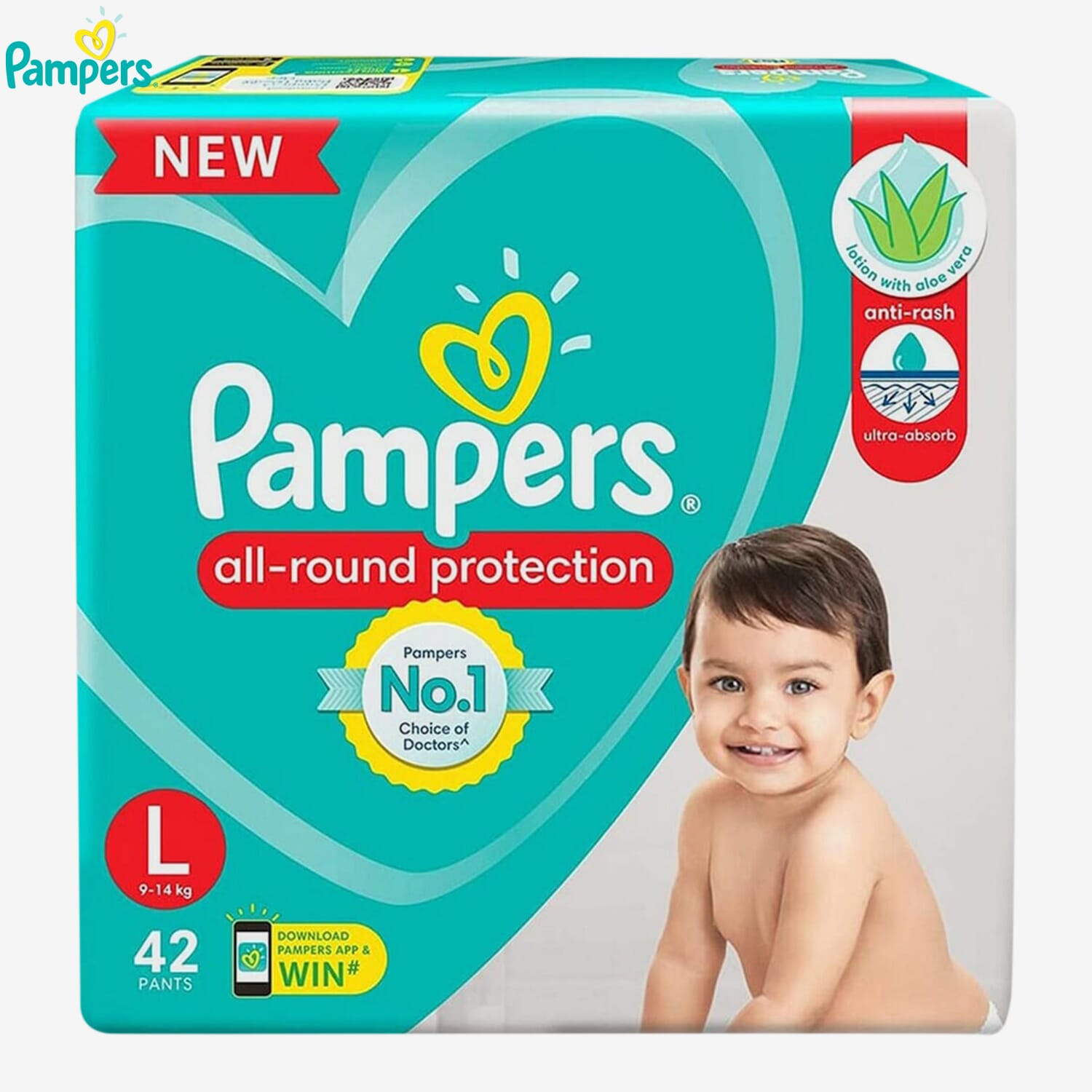 Pampers Pant 42's (Lg)