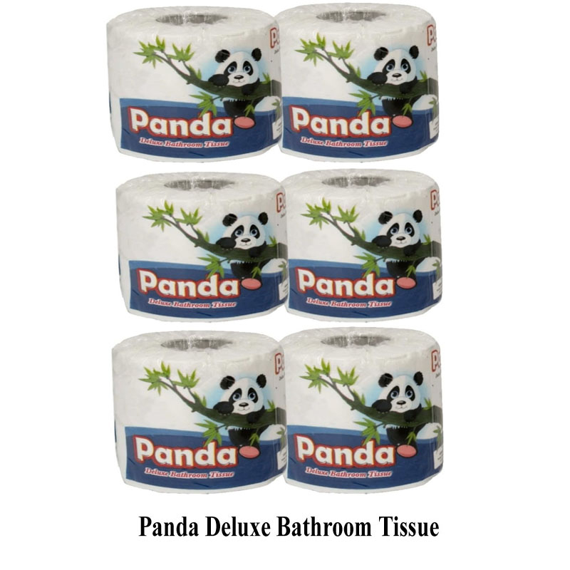 Panda Delux 3ply Bathroom Tissue 6 Roll