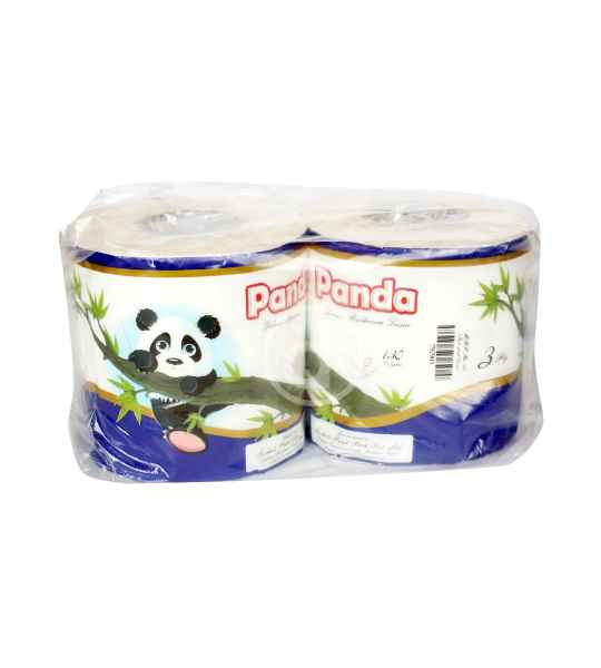 Panda Toilet Roll 2 Roll Pack Blue 3 Ply