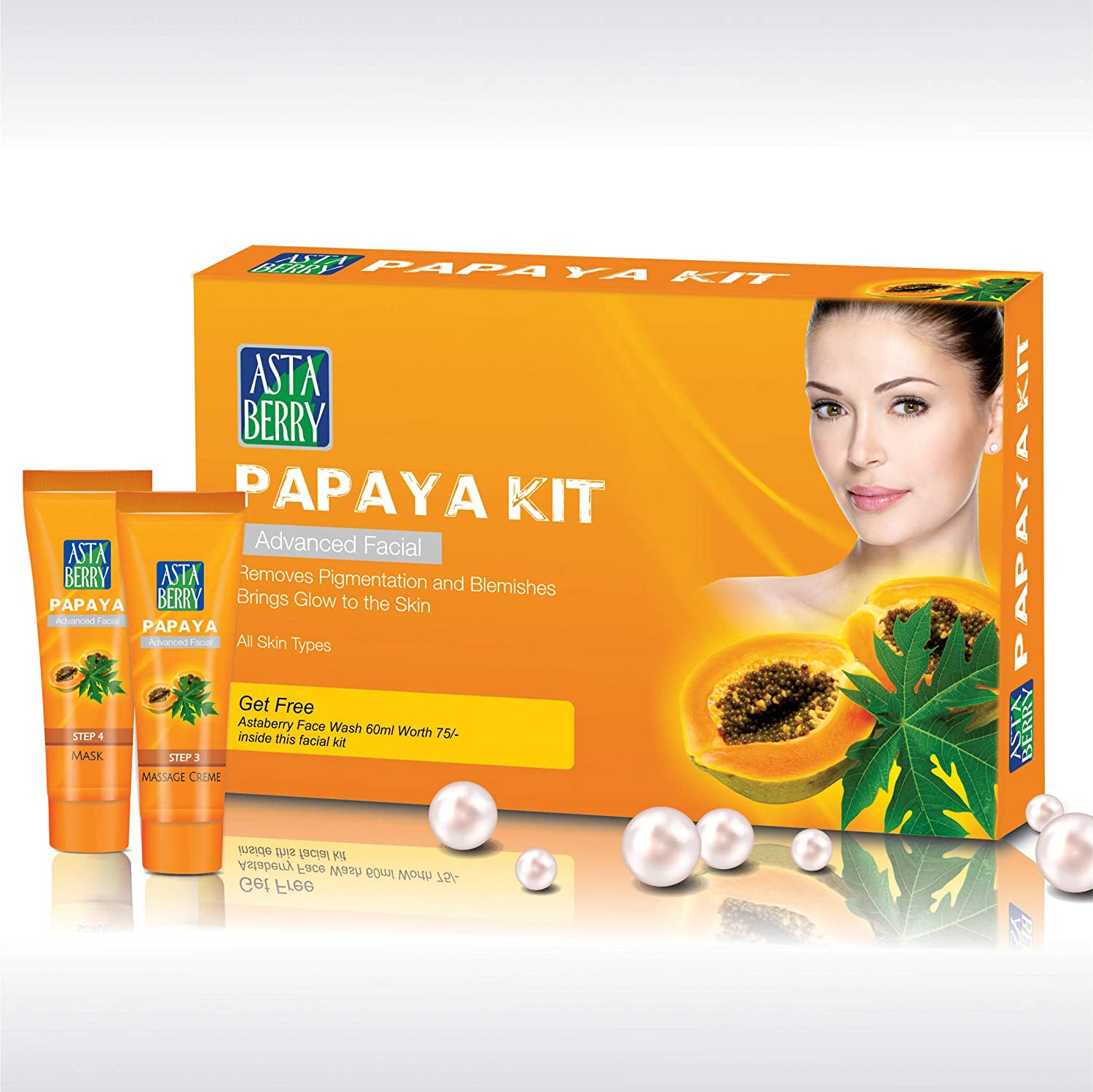 Astaberry Papaya Facial kit Mini