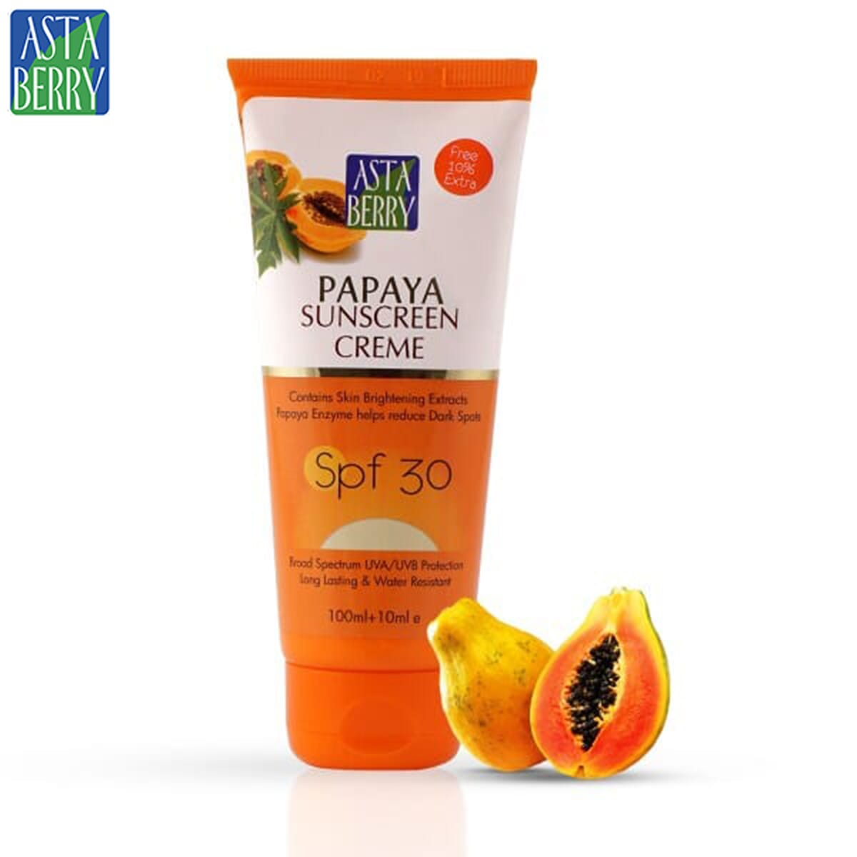 Astaberry Papaya SunBlock Creme SPF 30 - 100ml