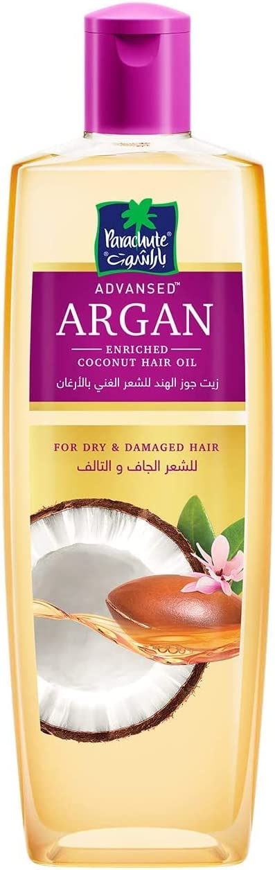 Parachute Advansed Argan Hair Oil with Coconut Renews and Strengthens for Dry and Damaged Hair 200ml