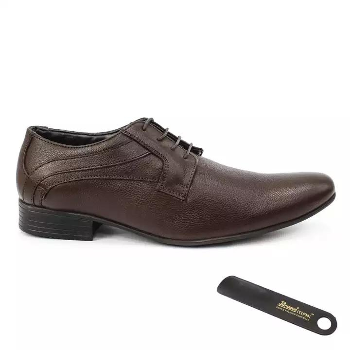 Paragon Brown Max Formal Leather Shoes For Men-11205