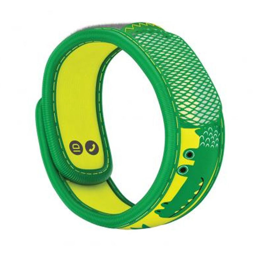 PARA’KITO FNGWB1ENK11 - Parakito Wristband Kids Crocodile - Mosquito Repellent Wristband