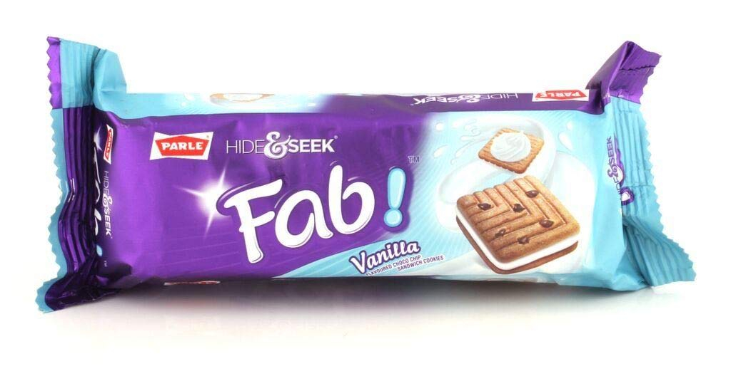 Parle Hide & Seek Fab Vanilla 112Gm
