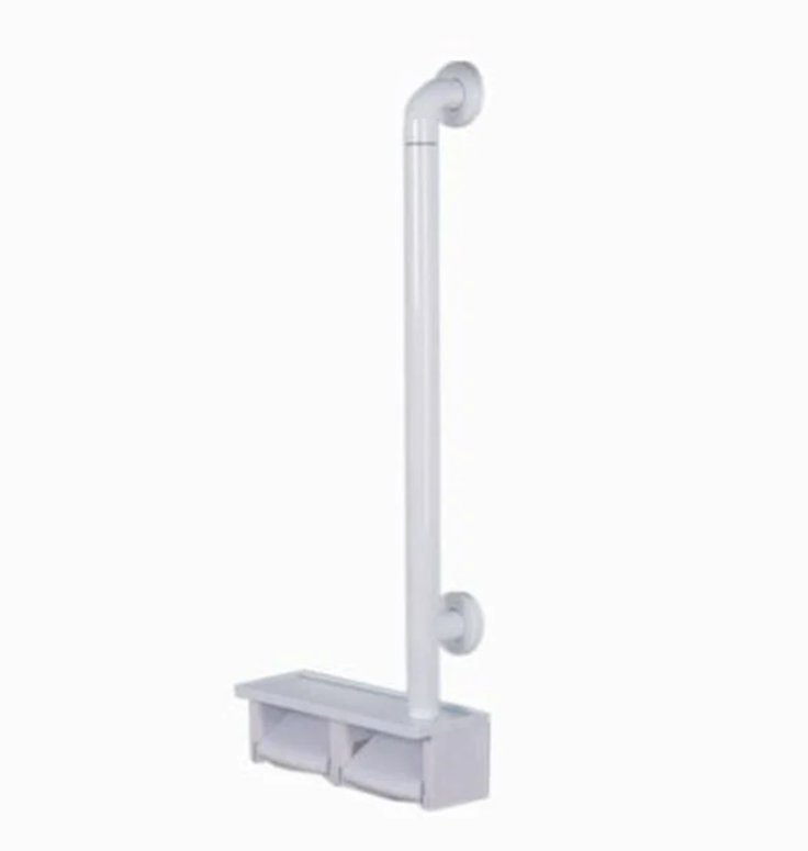 Parryware Aegis L Shape Support 700mm with Shelf Bathing White T6808A1