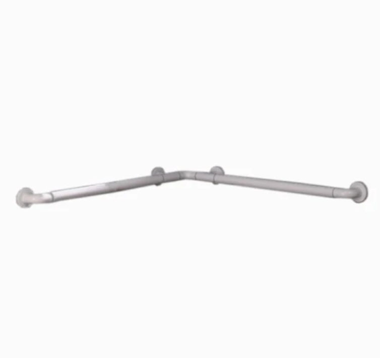 Parryware Aegis L Shape Support (800mm) Corner Rail Bathing Grey T6803A1