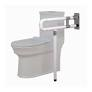 Parryware Aegis U Shaped Lift Support Folding with Floor Support WC White T6805A1
