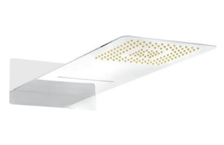 Parryware Wall Mounted Shower with Waterfall Square 580x220x2MM T9815A1