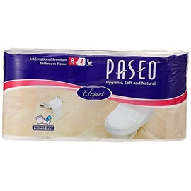 Paseo Toilet Roll 300s 3Ply 8 rolls Embossed Paseo Elegant 25021107