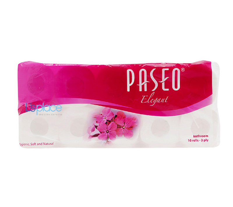 Paseo Toilet Roll 180s 3Ply 10 rolls Embossed Paseo Elegant 53211419