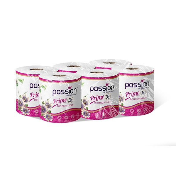 Passion Prime 3ply Bathroom Tissue 6 Roll 240 sheets
