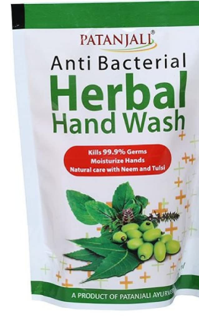 Patanjali Anti Bacterial Herbal Hand Wash 200ml Refill