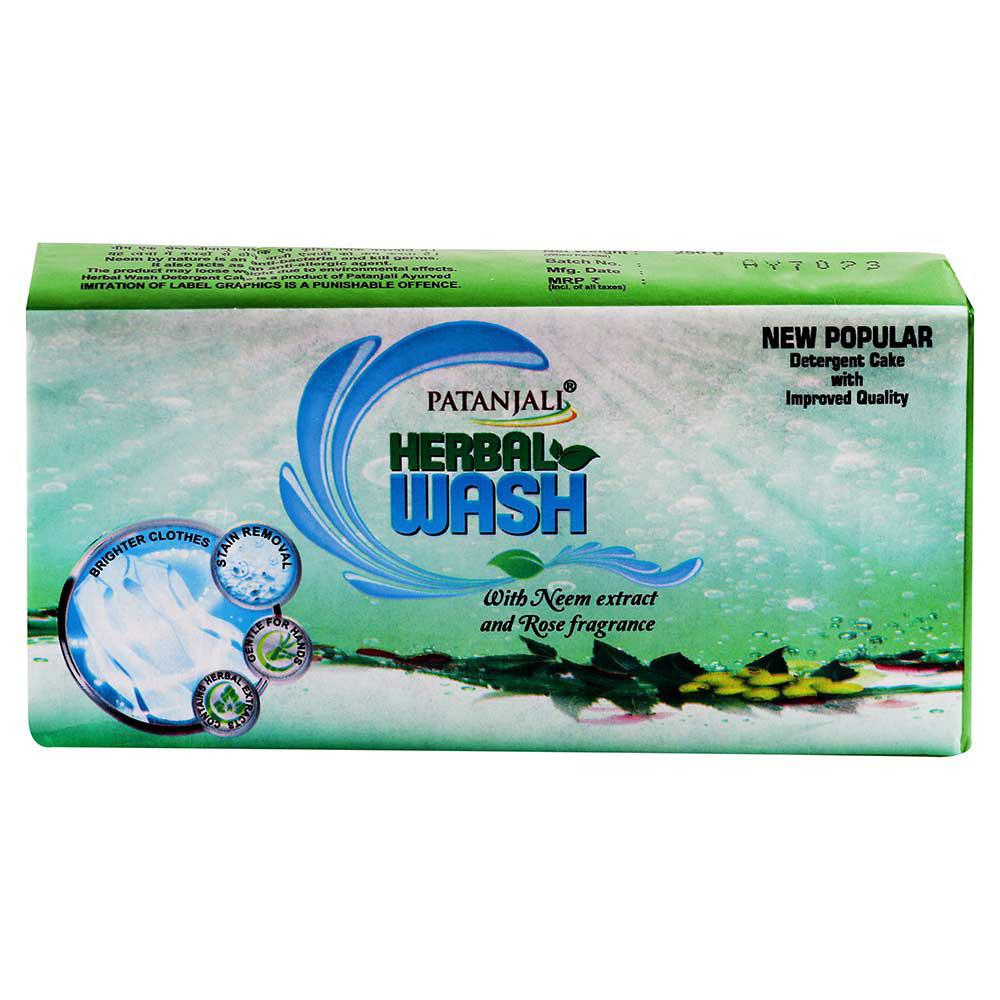 Patanjali Herbal Wash Neem & Rose Bar 250g