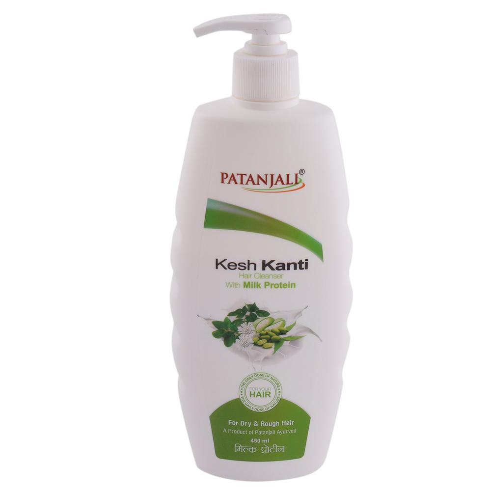 Patanjali Kesh Kanti Milk Protein Hair Cleanser for Dry & Rough Hair 450 ml