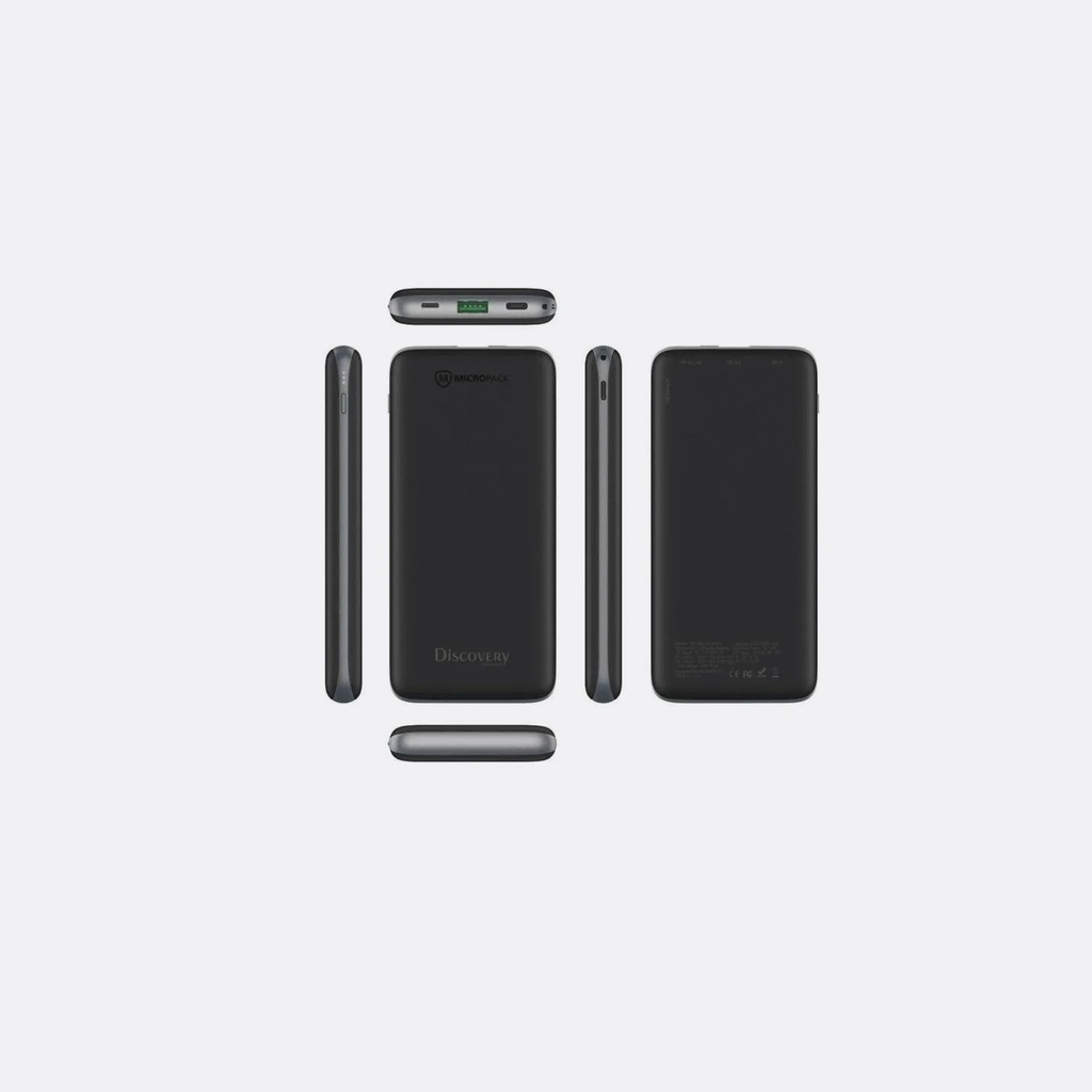 MicroPack Discover PB-10KLPD-BKGY Power Bank