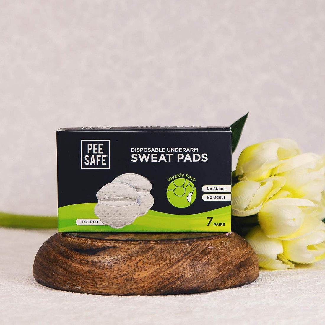 Pee Safe Disposable Underarm Sweat Pads (Folded) - Pack of 14