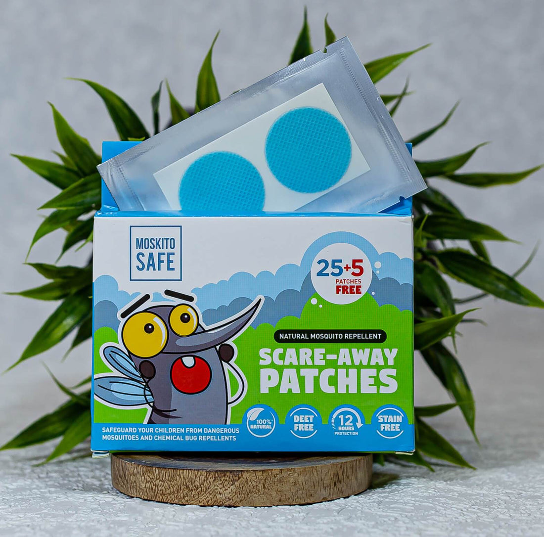 Pee Safe Moskito Safe Scare Away Natural Mosquito Repellent Patches - Pack of 30