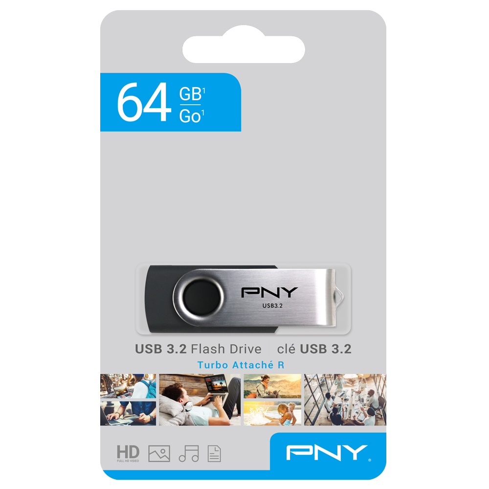 Pny 64 Gb Turbo Attaché R Usb 3.2 Pendrive