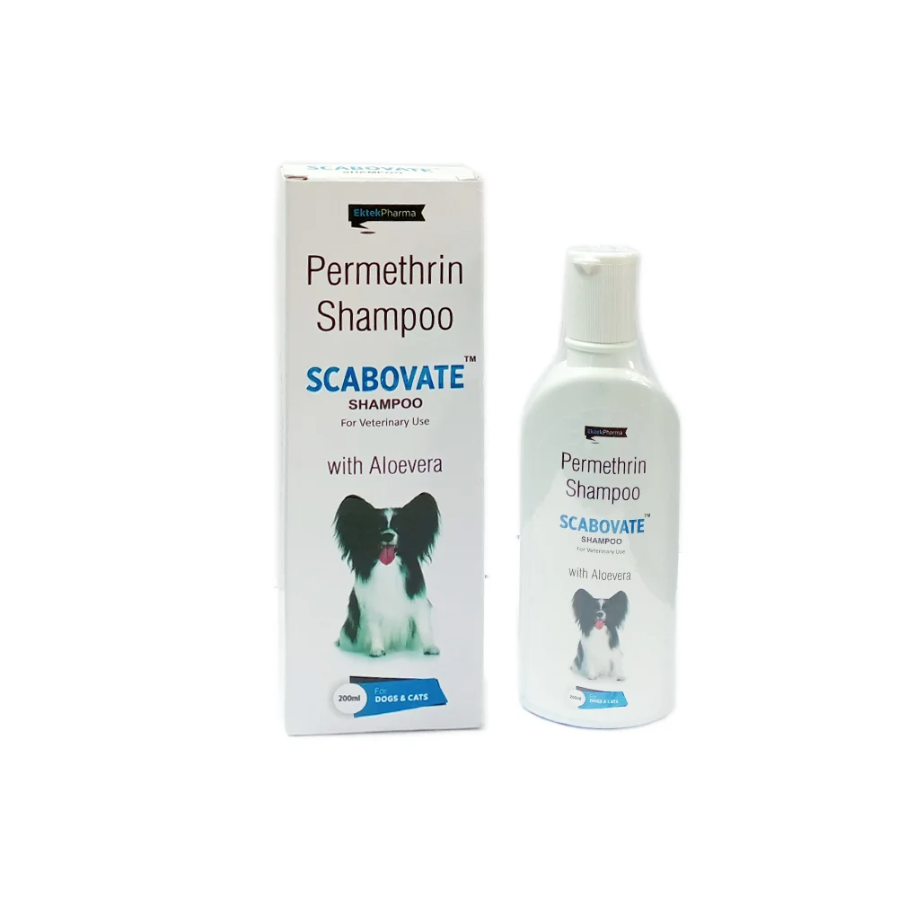 Ek-Tek Permethrin Shampoo Scabovate Shampoo- 200ml