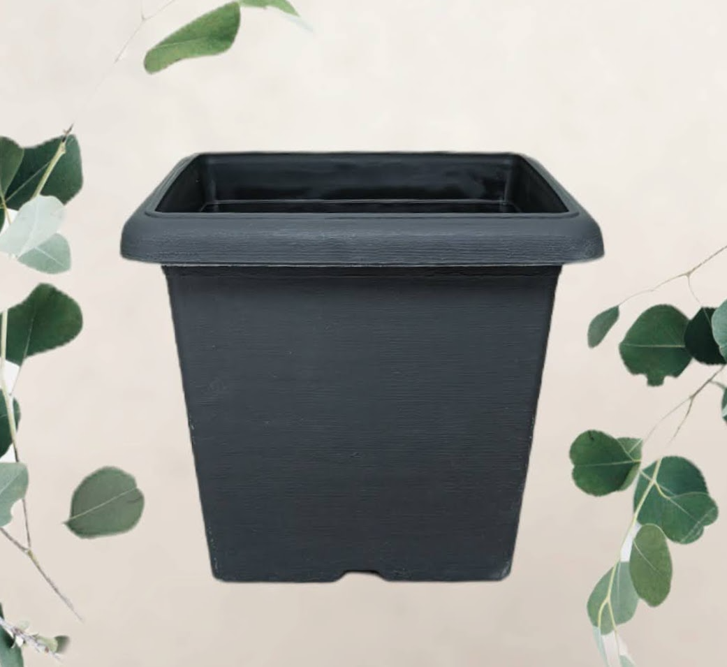 Laughing Buddha - Plastic Flower Pot Square – PFP-F-304