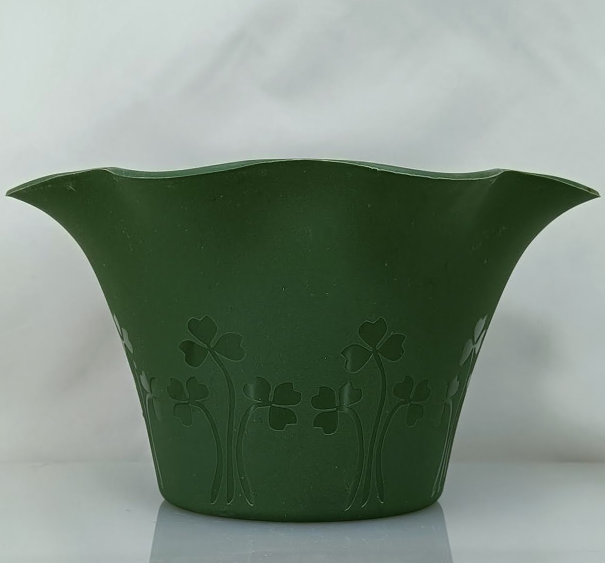 Laughing Buddha - Plastic Flower Pot Green - 3826 - C
