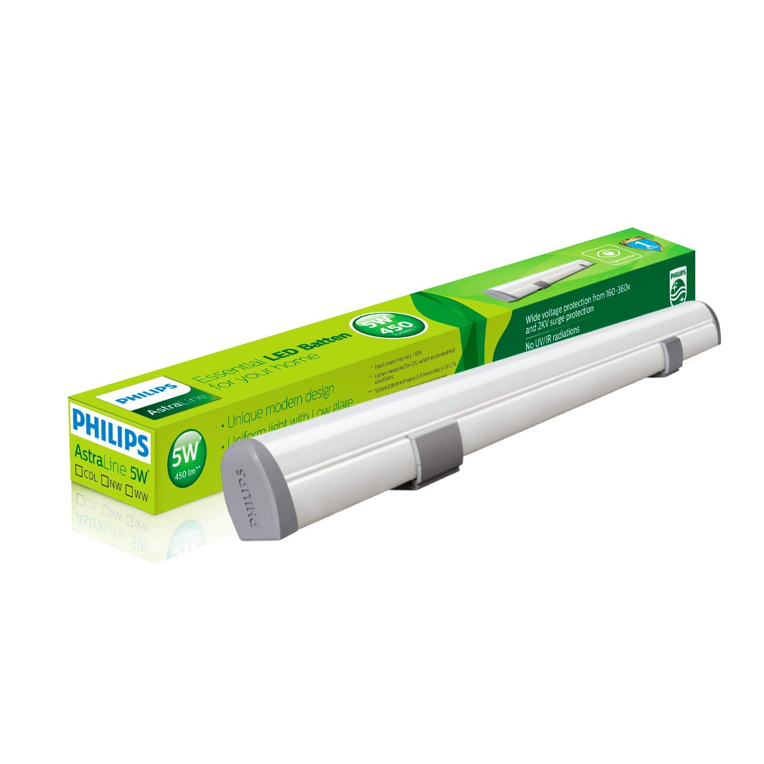 Philips 61010 Astra Line 1ft LED Batten 5W