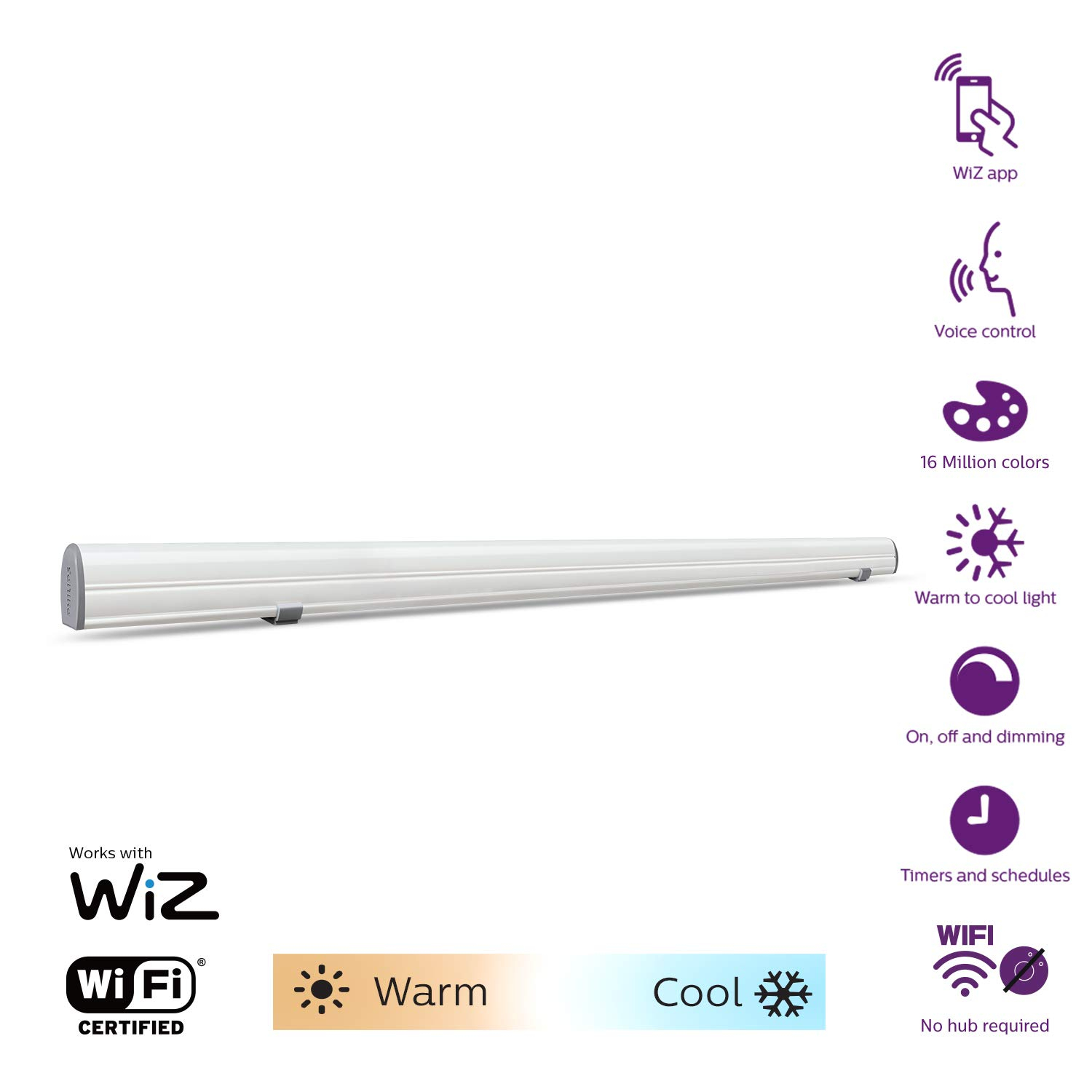 Philips SmartWi-Fi Batten4ft 24W 2600lm (WhiteTun)