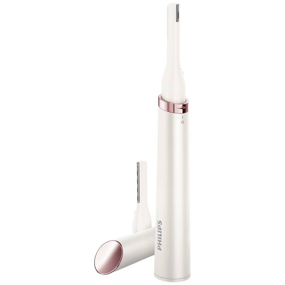 Philips HP6393/00 Touch-up Body and Face Pen Trimmer, Ceramic Pearl White/Pink