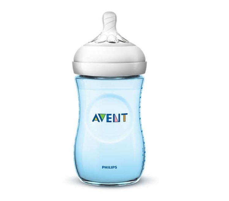 Philips Avent Natural II Baby Bottle 260ML/9OZ Single Pack Blue SCF695/13