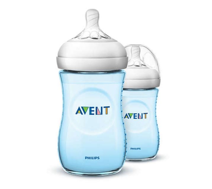 Philips Avent Natural II Baby Bottle 260ML/9OZ Twin Pack Blue SCF695/23