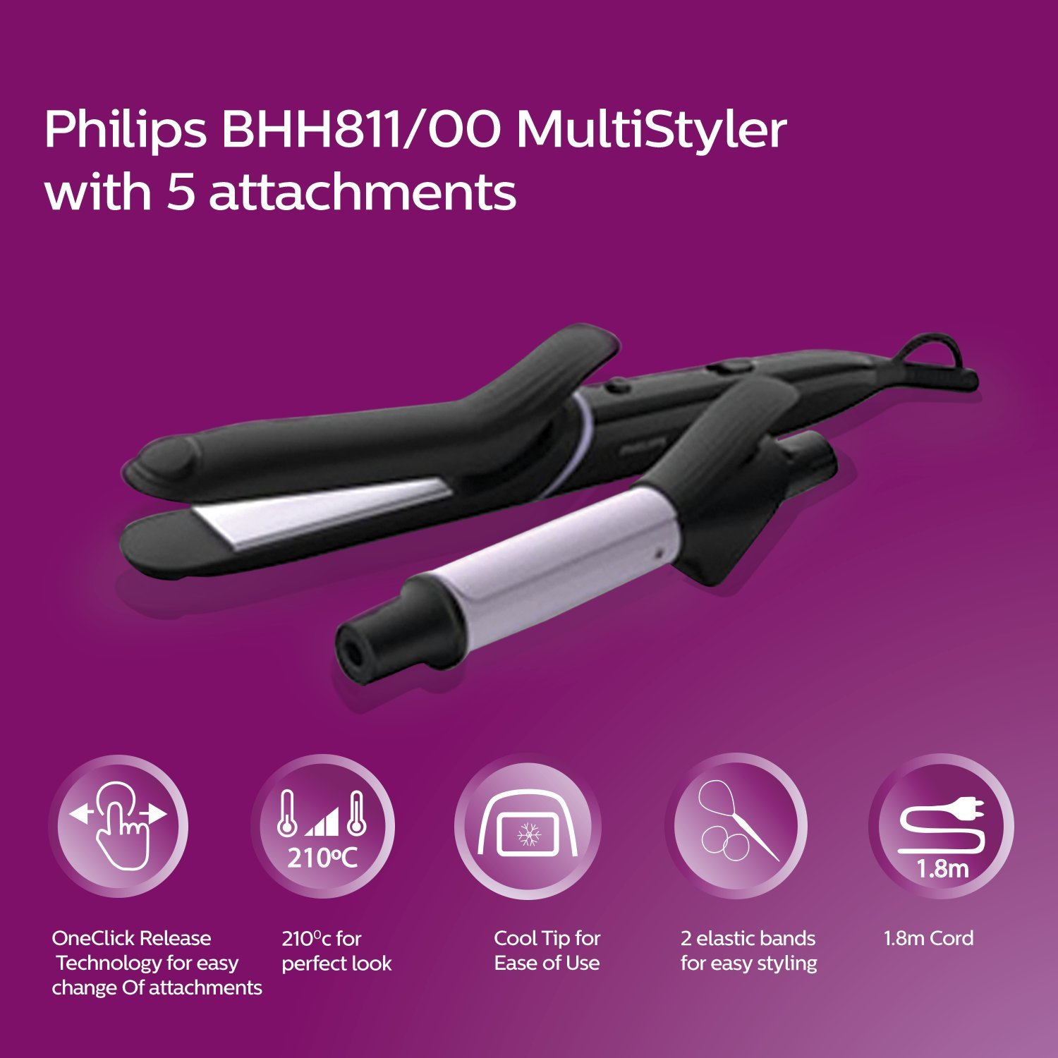 Hair straightener and curler combo philips hot sale