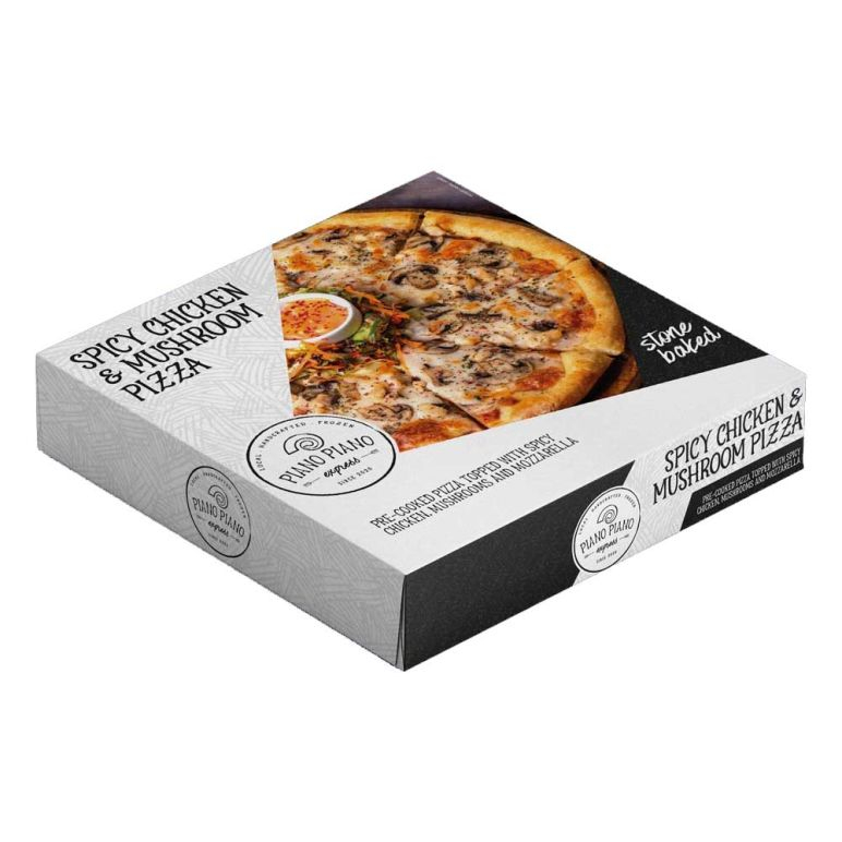 Piano Piano Pizza Spicy Chicken And Mushroom 7'' 3 Pizzas