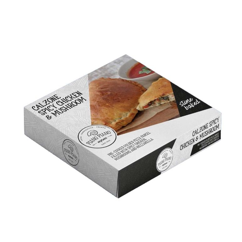 Piano Piano Spicy Chicken And Mushroom Calzone 2 Pcs In A Box
