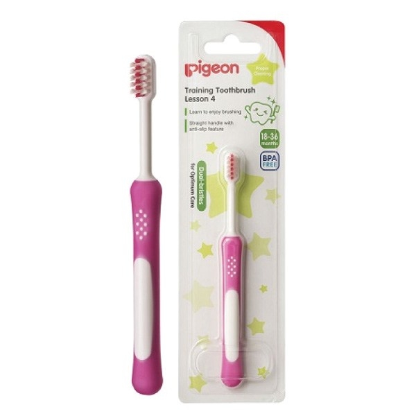 Pigeon  Training Toothbrush L-4 Pink 