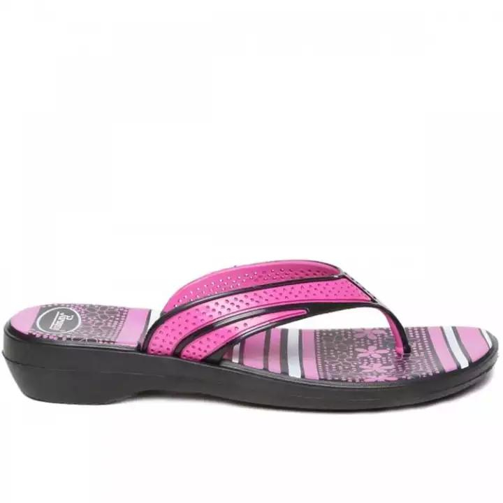 Paragon Pink Paralite Synthetic Slippers For Women-1147
