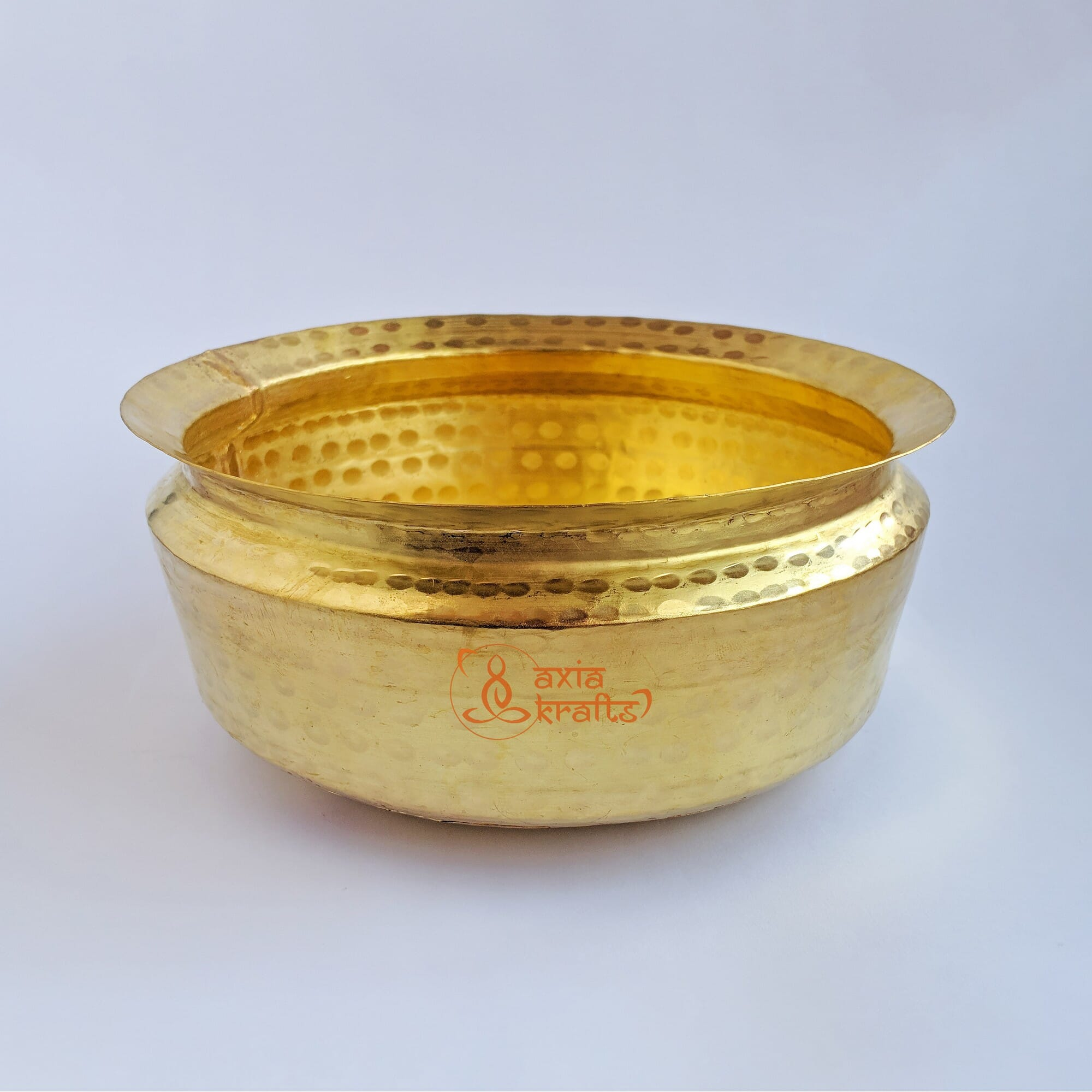 Axia Krafts Pital Bata 7 inches Brass bata Puja
