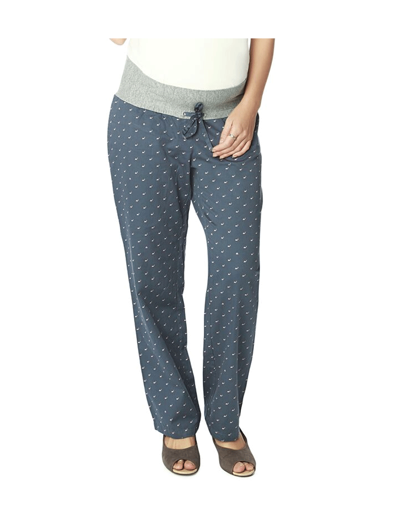 Nine Maternity Pyjama In Grey Shell Print 5551