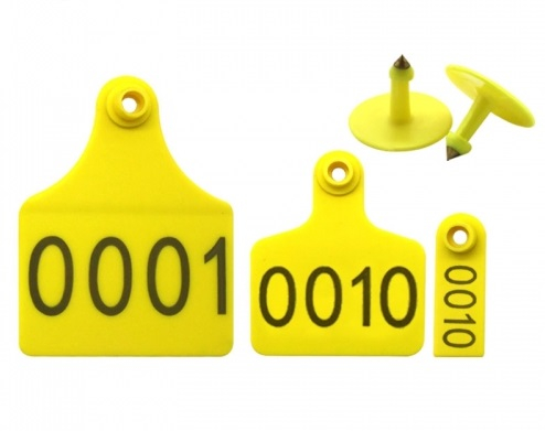 Ear Tag Plastic For Cattle 42*50 Mm